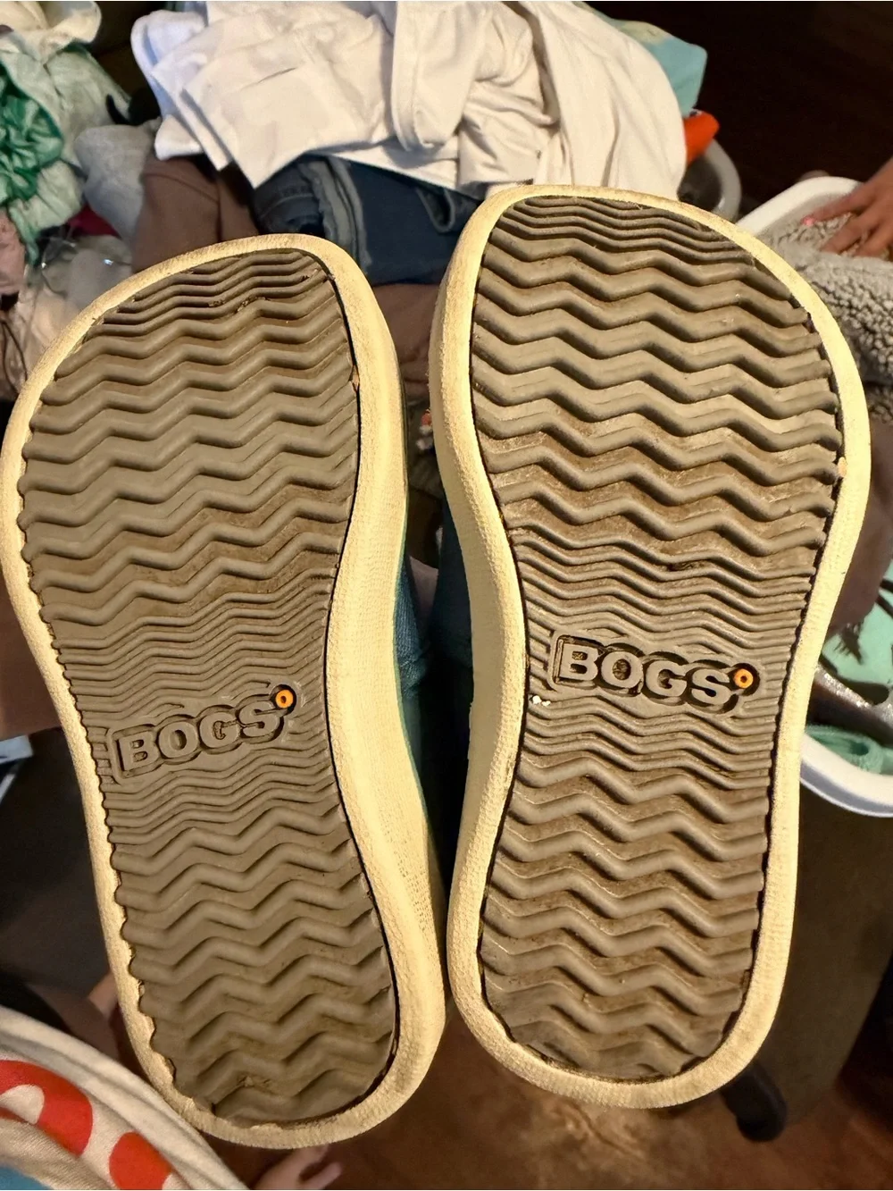Kids Slip-On Bigs Sneakers in Teal and Mint